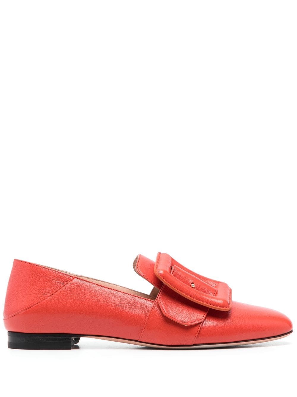 Bally - buckle-detail loafers - women - Calf Leather/Calf Leather/Calf Suede - 37 - Orange