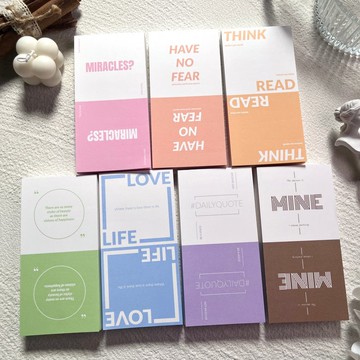 倒置彩色便箋簿