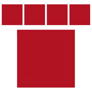 木百貨 不透明壓克力板 300 x 200 x 3mm  5個  紅色