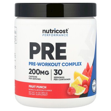 Nutricost, 表現提升，鍛煉前復合物，混合水果味，14 盎司（393 克）