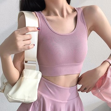 【Amhome】高強度防震聚攏運動內衣跑步訓練健身背心一體式美背性感文胸# 122285(現貨+預購)