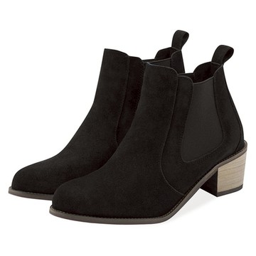 SPUR Marant Leather Suede Western Ankle_QA8040 Black