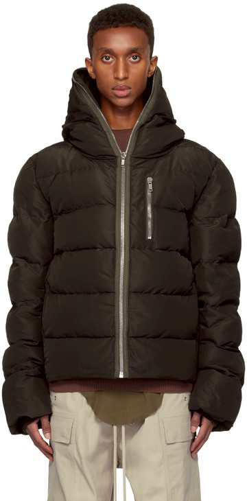 Rick Owens 棕色 Porterville Sealed 羽绒夹克