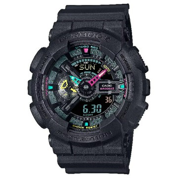 CASIO卡西歐 GA-110MF-1A  螢光色彩鮮豔風格時尚腕錶 51.2 mm｜樂天領券現折★全館特惠中★指定刷卡回饋10%