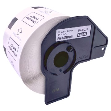 NEXTPAGE 台灣榮工 定型標籤帶 DK-1226 29mmx52mm 食品專用  白底黑字  29000mm