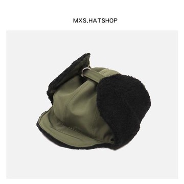 韓國ins飛行員帽子男女冬季加絨保暖雷鋒帽滑雪護耳帽防寒帽情侶