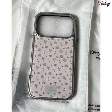 碎花英文適用蘋果17promax手機殼iPhone16膚感15/14/13水凝殼12女