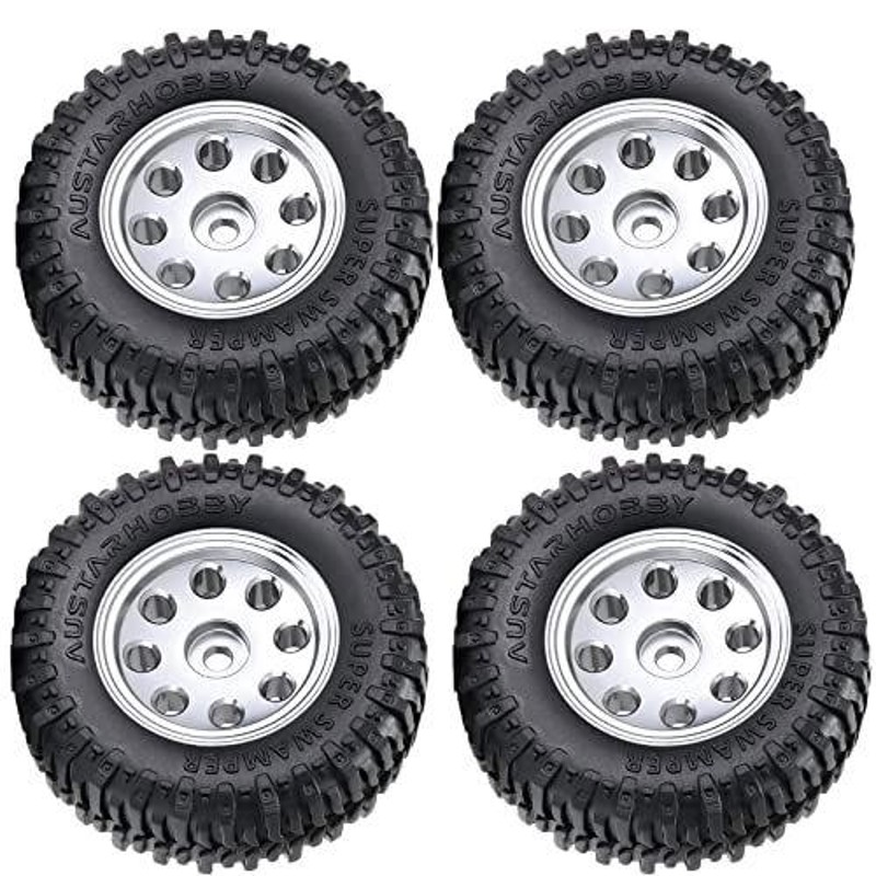 WONFAST 4PCS/Set 1.0 inch Micro Metal Beadlock Vehicle Wheel