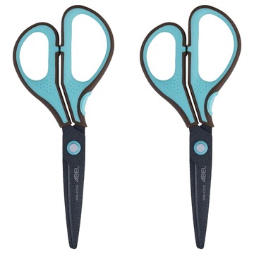 ABEL 力大牌 3D魔利剪 氟素防沾黏剪刀 60061  7吋  粉綠色  2支