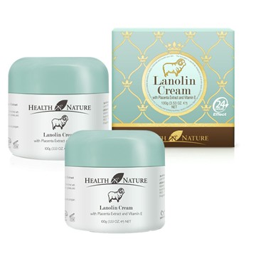 澳洲HEALTH NATURE 美肌綿羊霜含胎盤素維他命E(2入組 100g/罐)