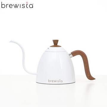 Brewista 不銹鋼手沖咖啡細口壺 細長嘴木紋手柄 實用0.7L