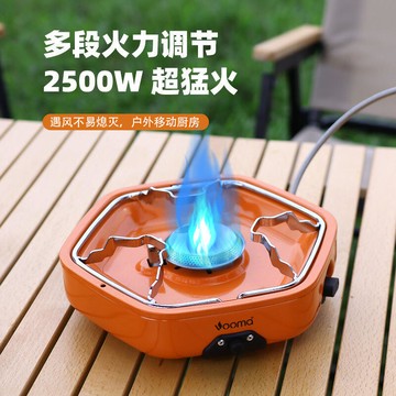 戶外卡式爐可攜式露營野炊爐具猛火防風家用火鍋爐灶卡斯爐瓦斯爐