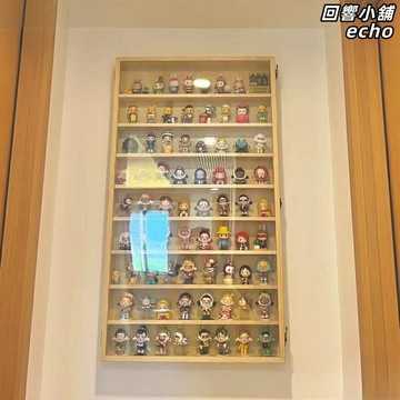 【盲盒收納神器】手辦展示櫃 泡泡瑪特收納 亞克力展示架 實木收納櫃 多層防塵 透明可視 掛牆/桌面兩用 潮玩收藏必備
