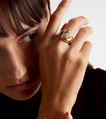 Yeprem Golden Strada 18kt gold ring with diamonds