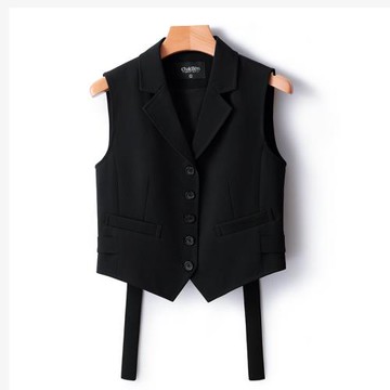 查琳MBCHFIVE 時尚西裝馬甲女新款百搭小眾疊穿小背心外搭986