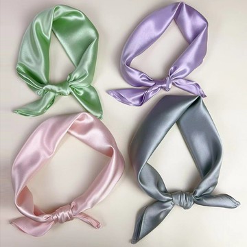 22姆米重磅真絲絲巾小方巾女100%桑蠶絲綢氣質高檔時尚百搭圍巾 鑫弘-素時衣櫥