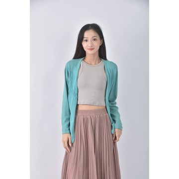 (M) 卓蓉刺繡綠色外套二手衣