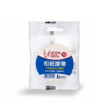 【四維】鹿頭牌 和紙膠帶 12mm X 18M / 捲 CPS6