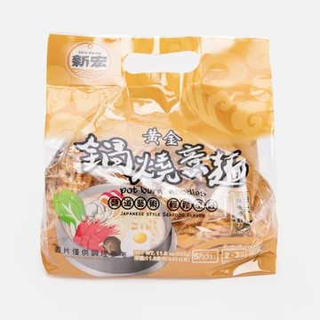 新宏 黃金鍋燒意麵-日式柴魚海鮮風味335g