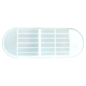 FANCY LIFE 電池檢測收納盒 單層款  可收納3號/4號電池，鈕扣電池收納盒  1盒