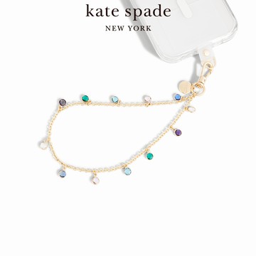 【kate spade】手機掛鍊 短鍊 繽紛彩鑽