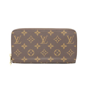 LOUIS VUITTON LV 路易威登 棕色 原花帆布 Zippy Wallet 拉鍊長夾 M42616 【二手名牌BRAND OFF】