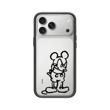 iPhone 17 Pro Max Mod NX -邊框背蓋組合 (相機按鈕) 黑 - 迪士尼-米奇 Mickey - 黑標款-米奇蠟筆風格
