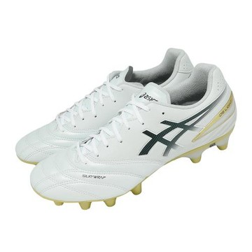 Asics 亞瑟士 足球釘鞋 DS Light Pro 2E 寬楦 男鞋 白 皮革 緩衝 抓地 1103A122103