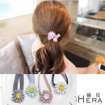 Hera 赫拉  赫拉烤漆雛菊花朵髮圈/髮束-4色
