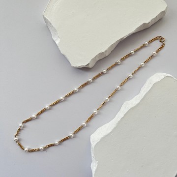 金緻柔光 天然淡水珍珠滿天星項鍊 手鏈