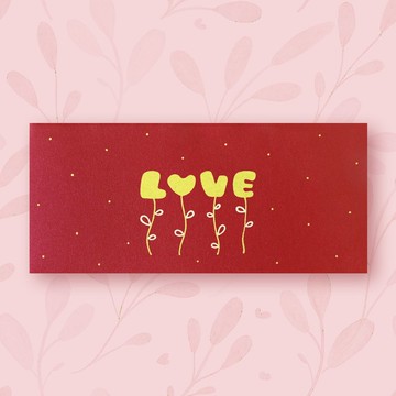 【情人  媽媽  LOVE 愛】手作手繪 信封袋 紅包袋 no.1