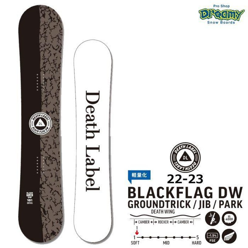 DEATH LABEL BLACK FLAG 18-19 142㎝-