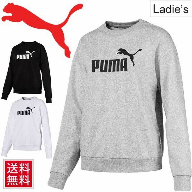 スウェットシャツ 長袖 トレーナー レディース Puma プーマ Ess ロゴ クルー スエット スポーツウェア 丸首 シンプル トップス 853884 取寄 通販 Lineポイント最大0 5 Get Lineショッピング