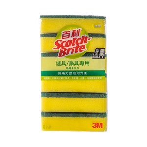 百利 餐廚專用海綿菜瓜布6片裝