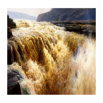 【御畫房】黃河頌 國家一級畫師手繪油畫80×80cm(VF-70)