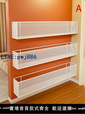 【台灣公司 可打統編】兒童繪本收納架墻上壁掛書架簡易門后書本展示架墻面免打孔置物架