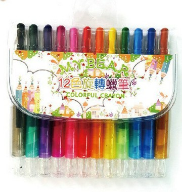 新全 特價79元 12色 旋轉蠟筆組 3B362046【APP滿額下單4%點數(單一帳號最高1000點)】7/31止