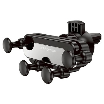 葉子小舖 萬向出風口車載手機支架  1個  星光銀