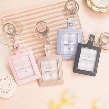 Me time - 皮質證件小卡套。JK-59。鑰匙圈.包袋配件.跑咖追星