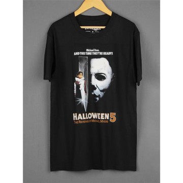 Halloween月光光心慌慌萬圣節短袖面具殺手Michael Myers街頭T恤