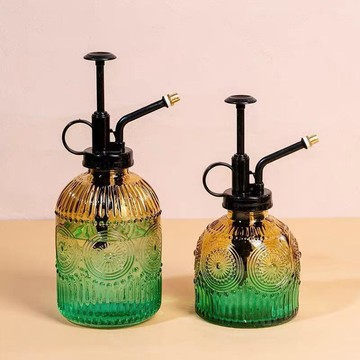 6歐式復古家園浮雕噴壺澆花玻璃噴霧噴霧器消毒氣壓水壺小型澆水 水瓶 電動噴壺 噴水壺 澆花壺 澆水器 澆水壺 噴霧水壺