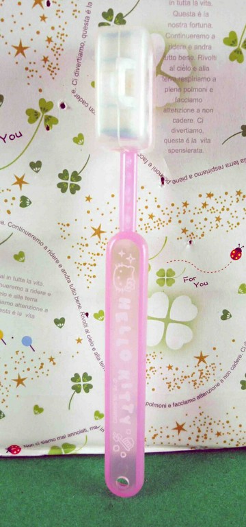 【震撼精品百貨】Hello Kitty 凱蒂貓 造型橡皮擦-粉牙刷 震撼日式精品百貨