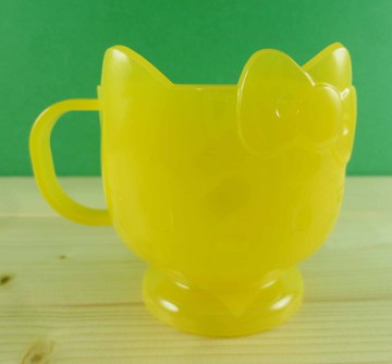 【震撼精品百貨】Hello Kitty 凱蒂貓 杯子 透明黃 震撼日式精品百貨