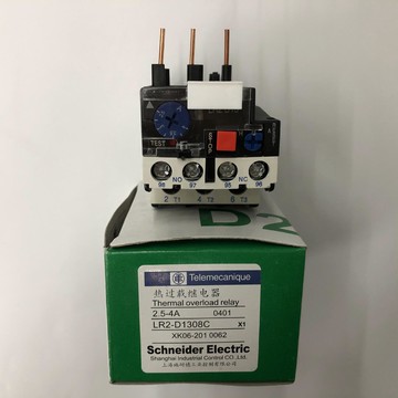 原裝正品LR2-D1308C 2.5-4A Schneider過流保護熱過載繼電器{鑫弘-工葉電器}可開發票