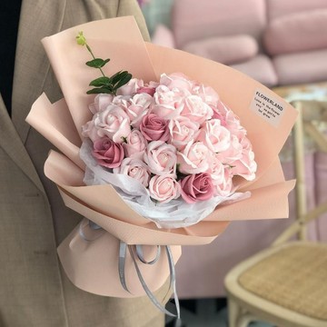 成品花束🌷 玫瑰花束成品生日送女生母親老婆永生康乃馨假花肥皂花情人節禮物