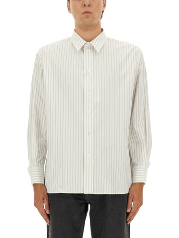 saint laurent cassandre striped shirt