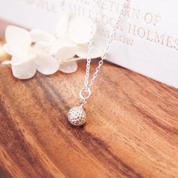 ART64 純銀 甜蜜圓滿 哈密瓜 925純銀項鍊 女生項鍊