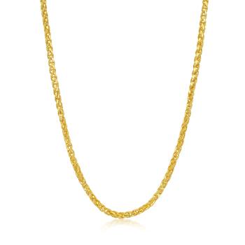 Essence「永」 編織騎士鍊 黃金項鍊_計價黃金