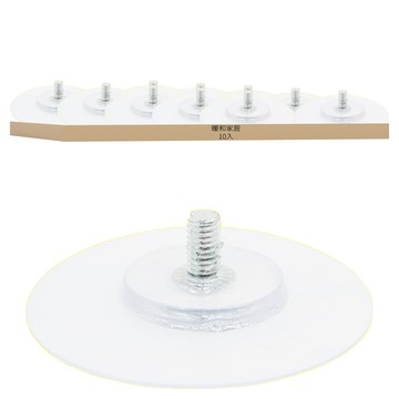 暖&和家居 木質造型創意掛勾無痕貼 免釘掛鉤 原木色 10入  W0240  1組