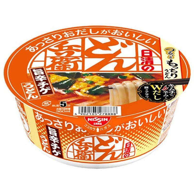 日清食品 日清のあっさりおだしがおいしいどん兵衛 旨辛チゲうどん 69g×12個入